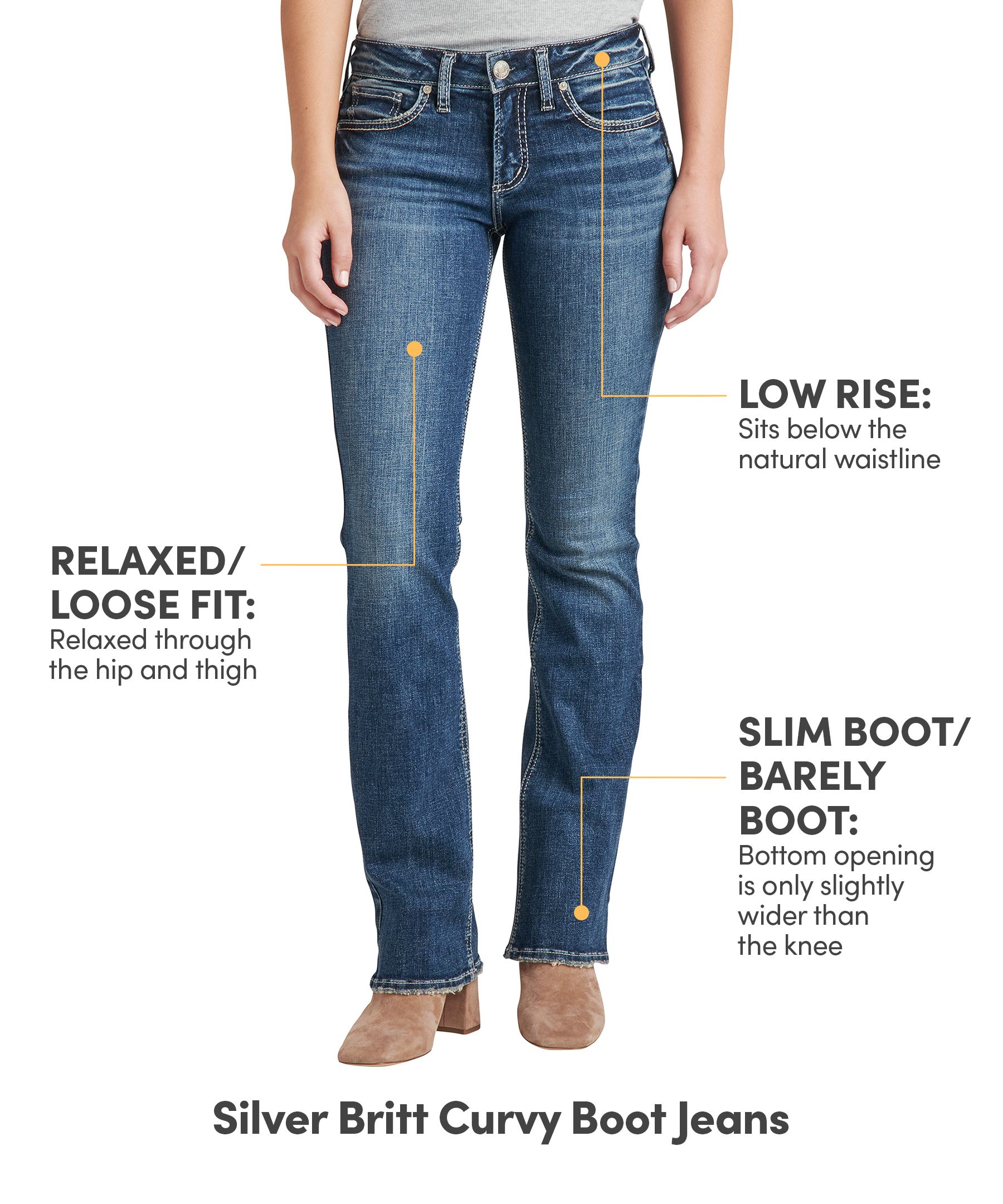 Silver Women's Britt Low Rise Curvy Fit Bootcut Jeans