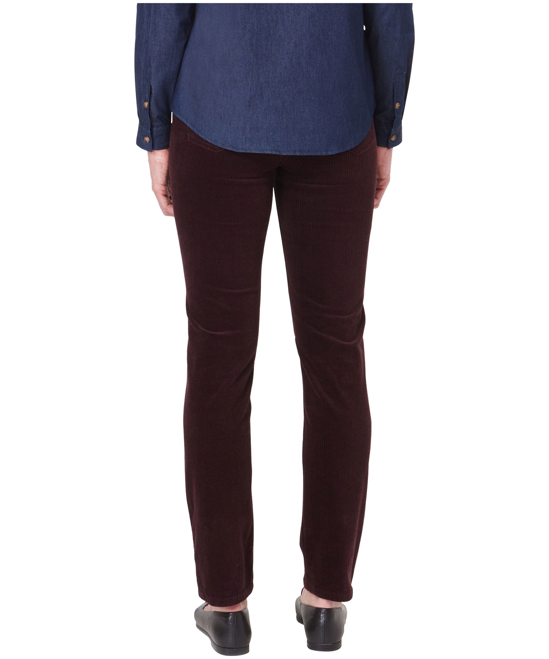 Pantalon en velours côtelé à jambe droite et taille mi-haute pour femmes, Georgia, Lois