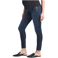 Silver Women's Maternity Suki Mid Rise Skinny Jeans Front_Angled_Left