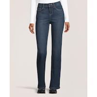 Jean à jambe droite et taille haute doublé avec T-MAX pour femmes, WindRiver Front_Flat