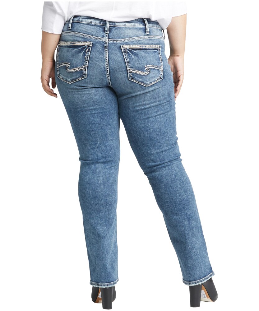 Silver Jeans Co. Plus Size Beau Mid Rise Slim Leg Jeans