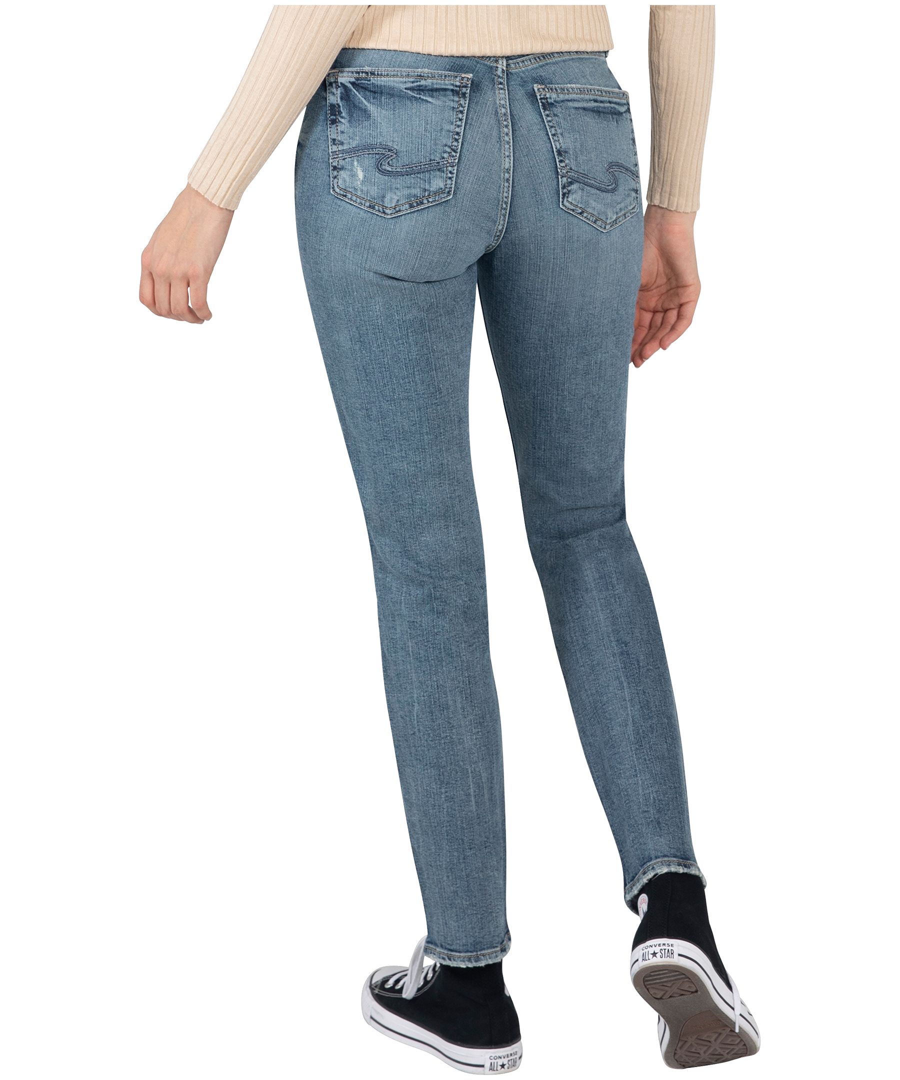 Silver Women's Avery High Rise Straight Leg Jeans