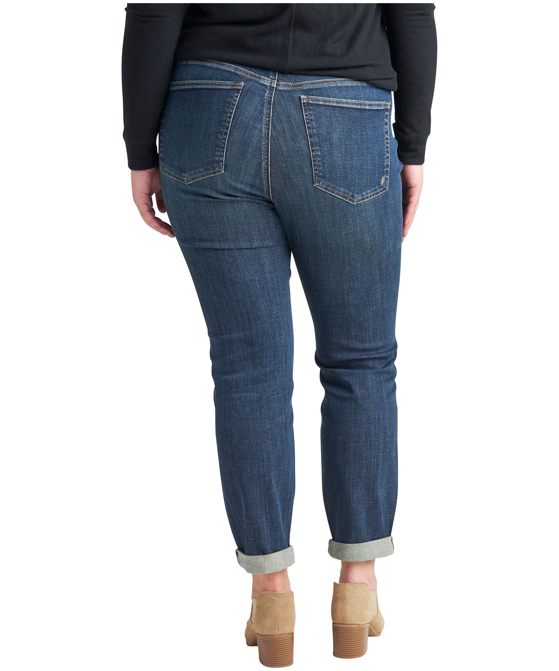 Silver Women's Beau Mid Rise Slim Leg Jeans - Plus Size