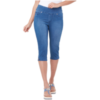 Jean capri léger à enfiler à la cheville pour femmes, Liette, Lois Front_Flat
