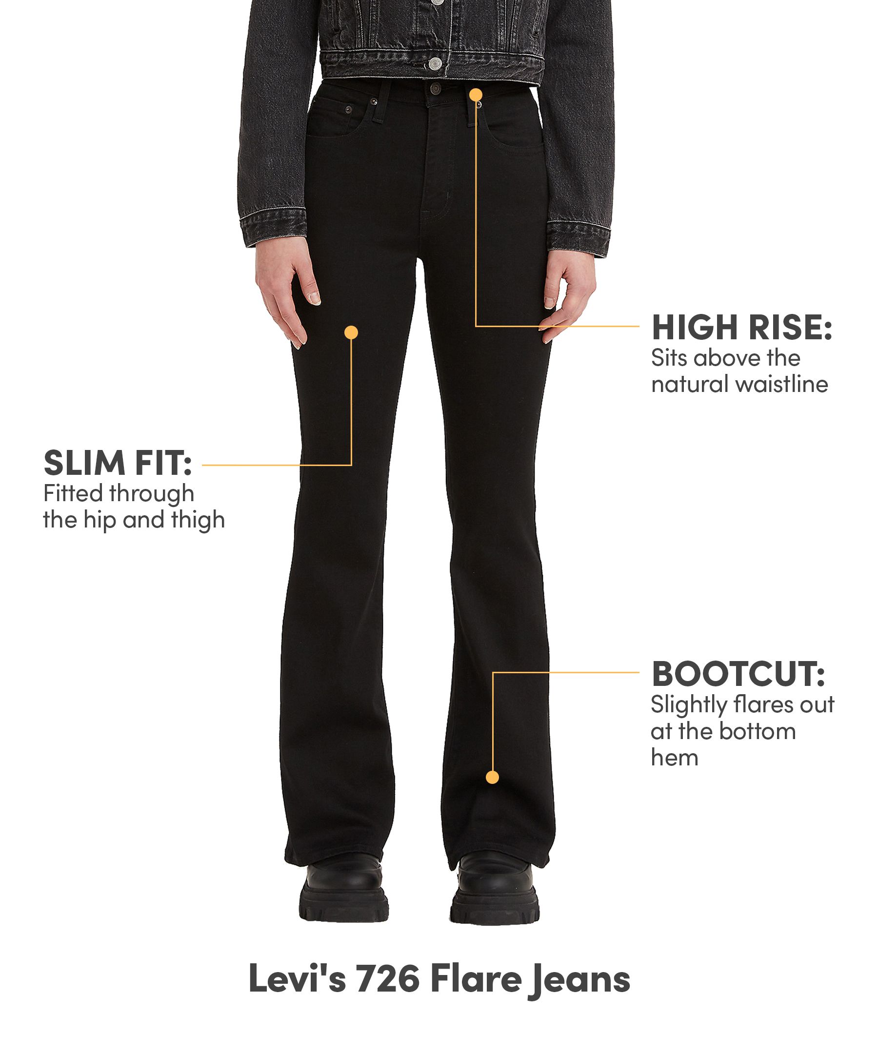 Levi's Women's 726 High Rise Flare Jeans