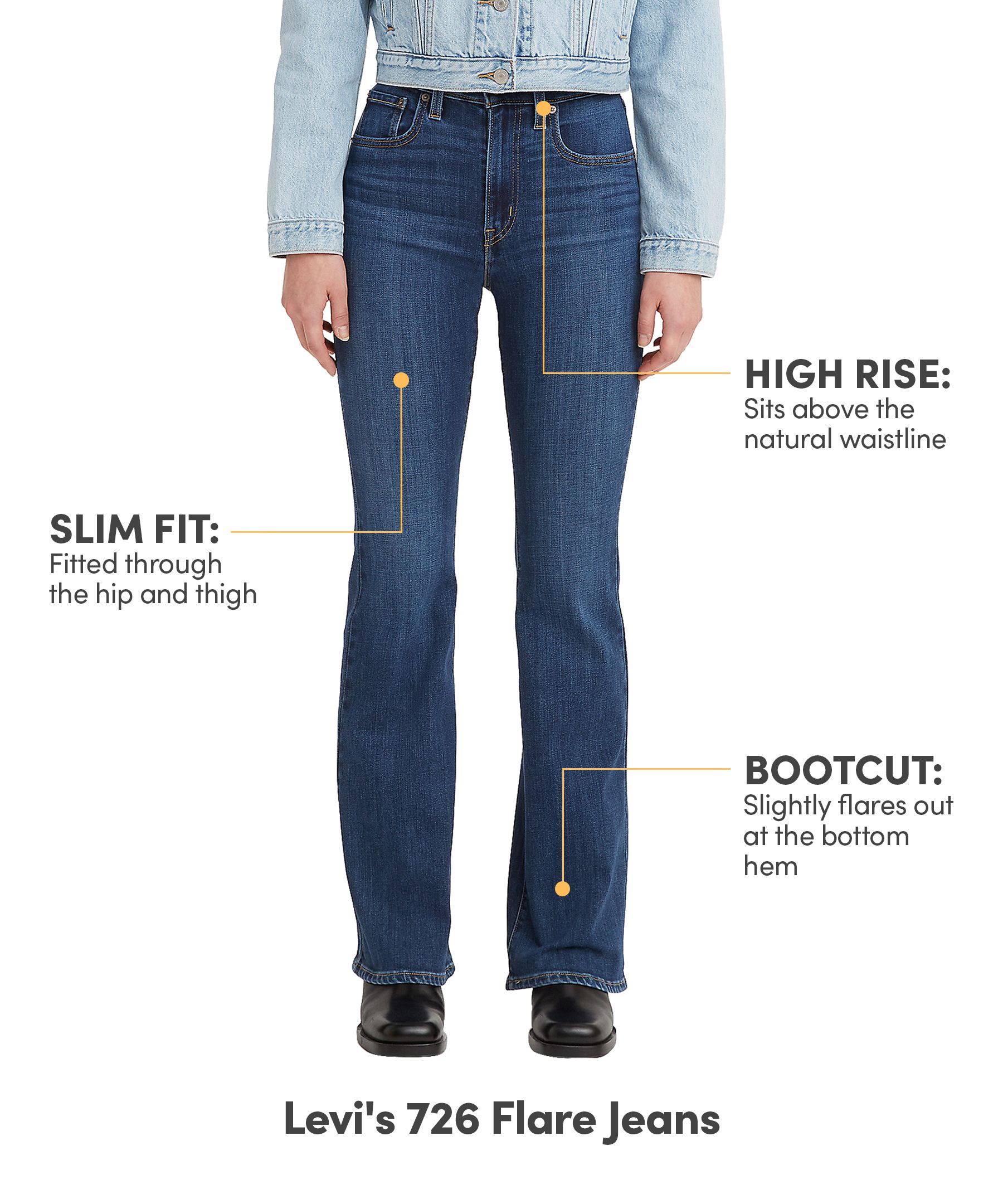 Levi's Women's 726 High Rise Flare Jeans