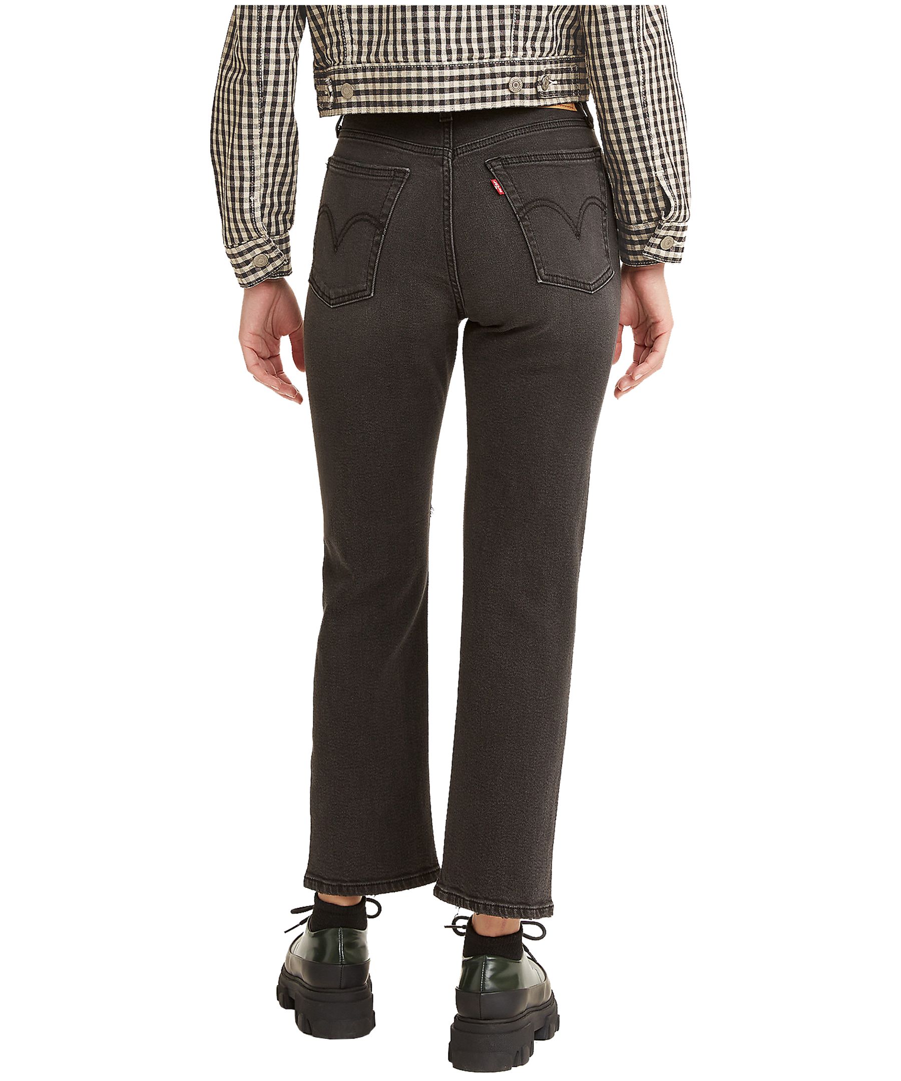 Jean à taille haute et à jambe droite au fini usé pour femmes, Wedgie, Levi's