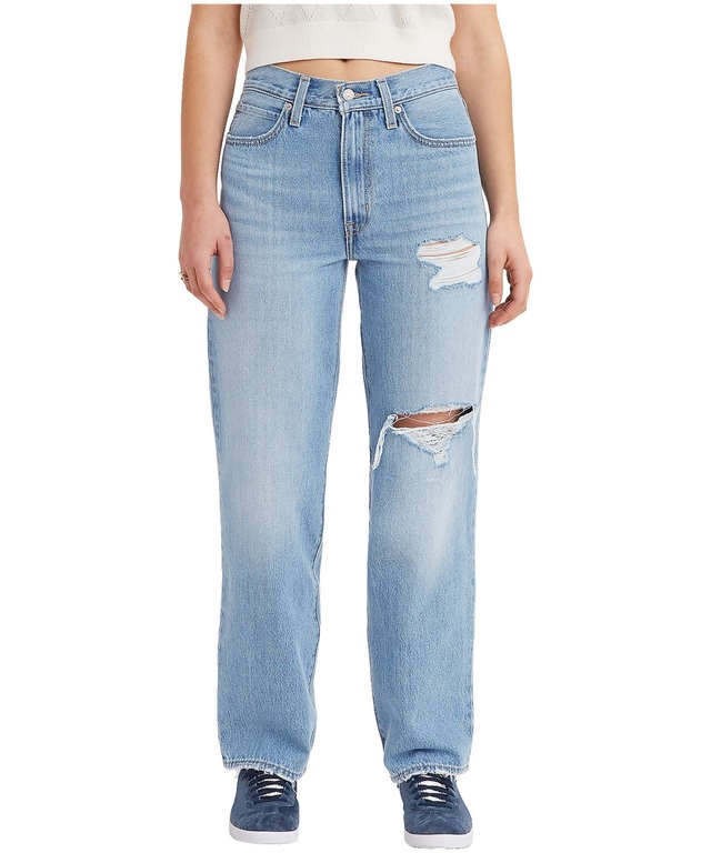 Levi's Women's '94 Baggy Mid Rise Straight Leg Jeans - Medium Indigo