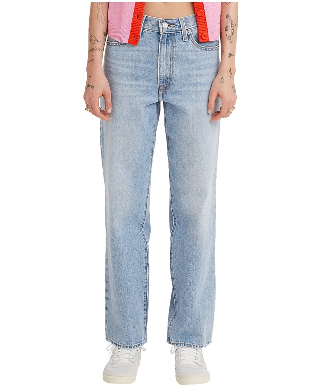Levi's Women's '94 Baggy Mid Rise Straight Leg Jeans - Light Indigo