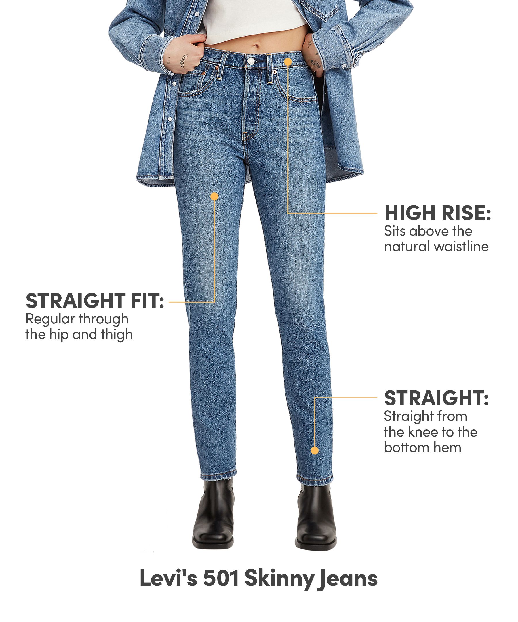 Levi's Women's 501 High Rise Skinny Jeans