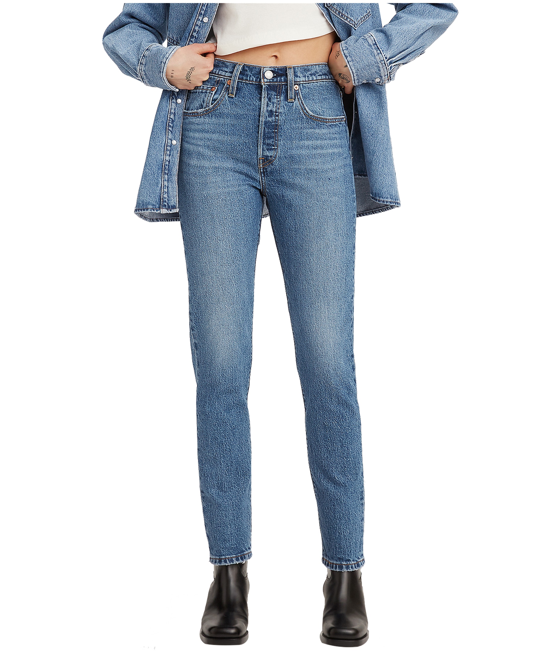 Levi's Women's 501 High Rise Jeans - Medium Indigo | Marks