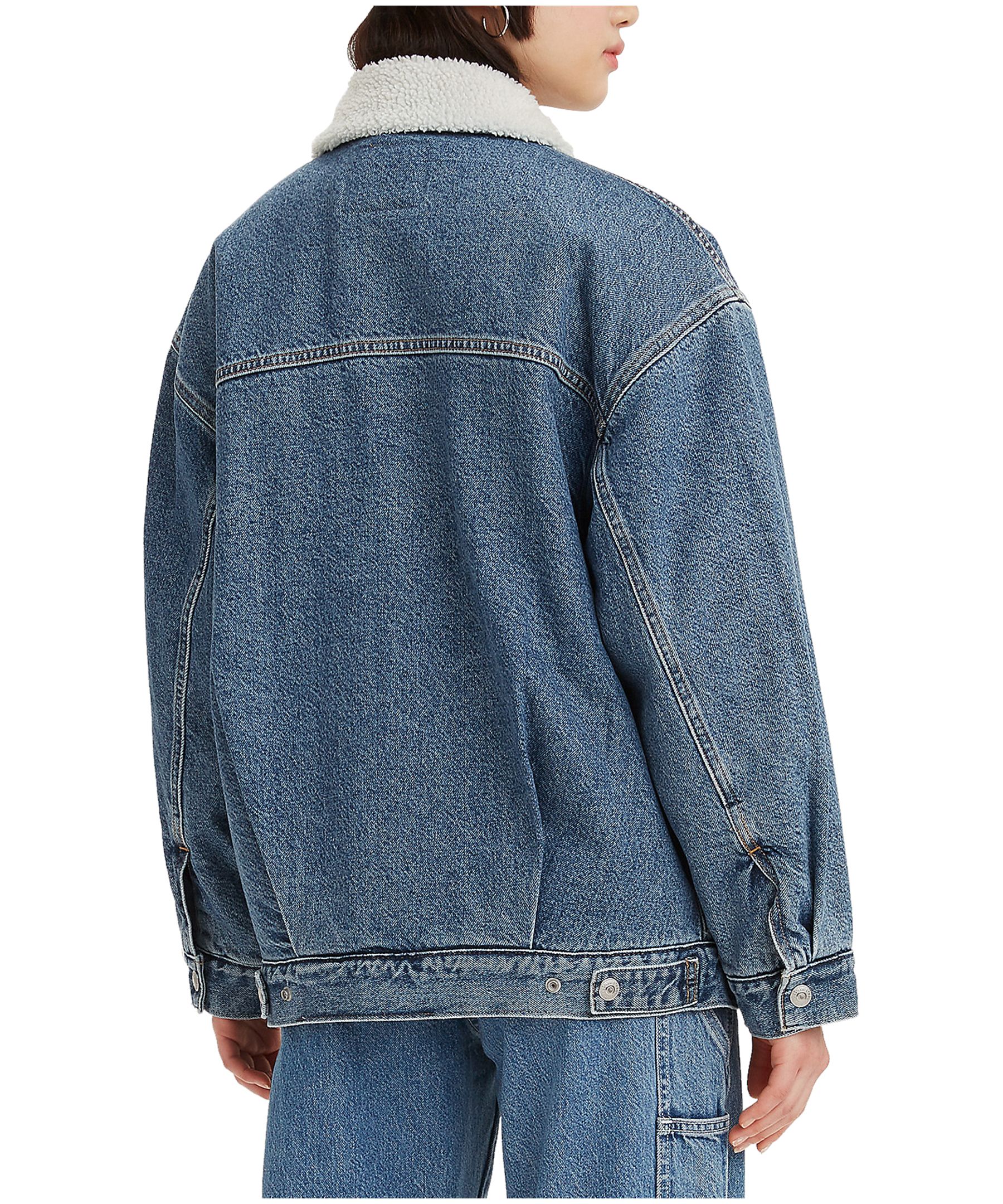 Levi's Women's Sherpa Baggy Trucker Jean Jacket