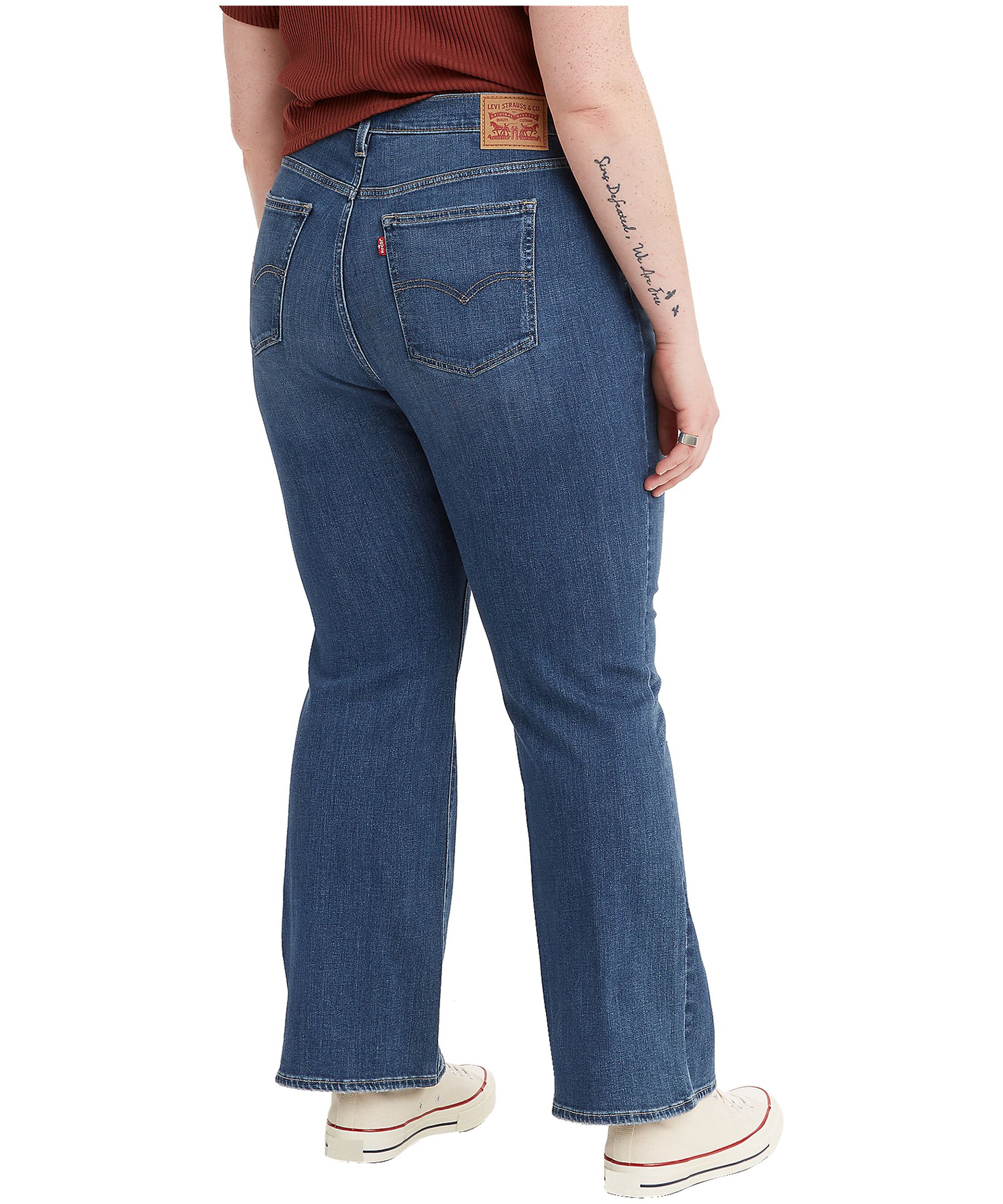 Levi's Women's 726 High Rise Flare Jeans Medium Indigo - Plus Size