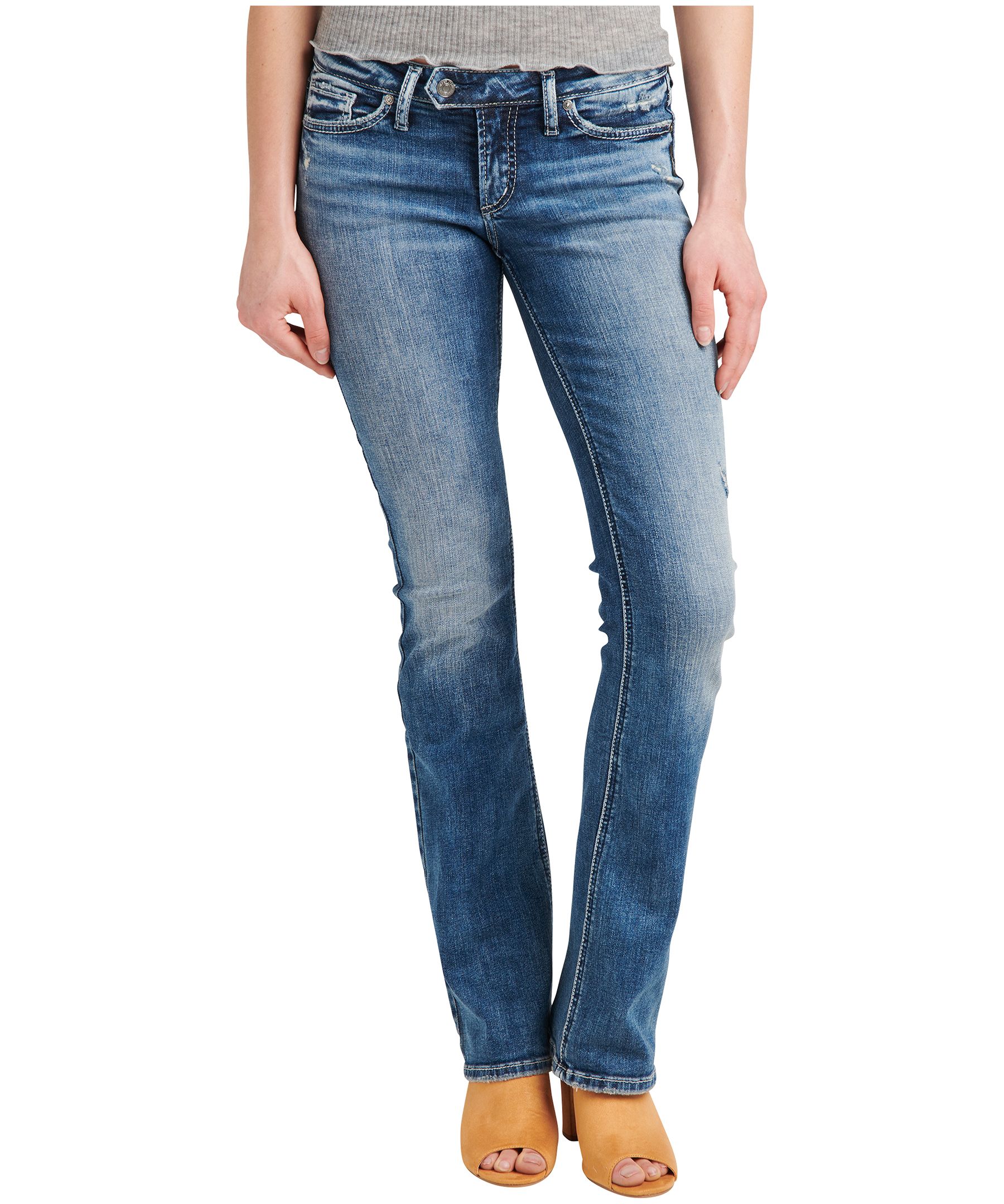 Silver Women's Tuesday Low Rise Curvy Fit Slim Bootcut Jeans