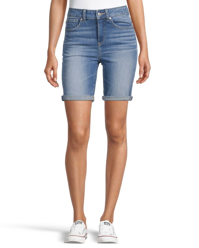 Denver Hayes Women's High Rise Bermuda Jean Shorts Marks