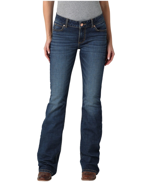 Jean semi-évasé rétro à taille mi-basse pour femmes, Wrangler, Mae