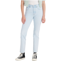 Levi's Women's 501 High Rise Straight Leg Jeans - Light Indigo Front_Flat