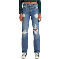 Levi's Women's 501 High Rise Straight Leg Jeans Front_Flat