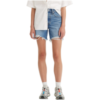 Levi's Women's 501 High Rise Jeans Shorts - Medium Indigo Front_Flat