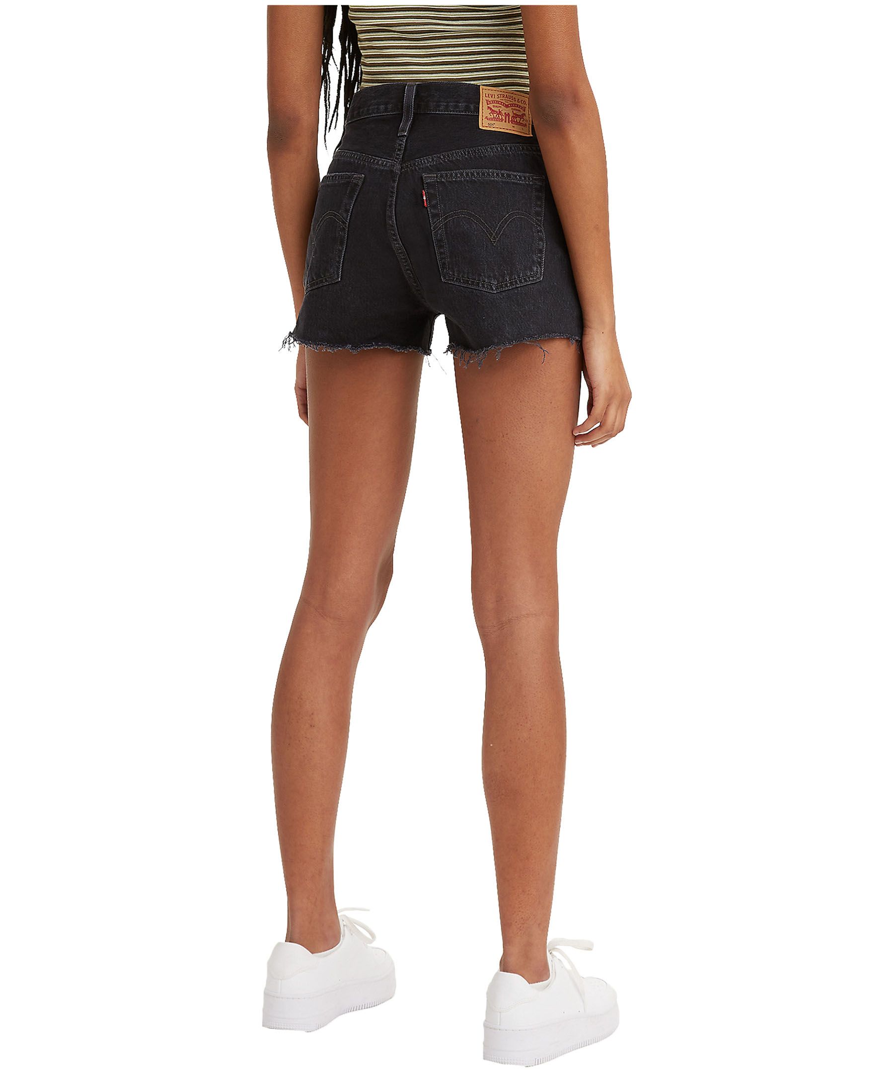 Black levi clearance 501 shorts womens