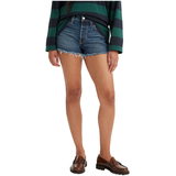 Levi's Women's 501 Original High Rise Jeans Shorts - Dark Indigo Front_Flat