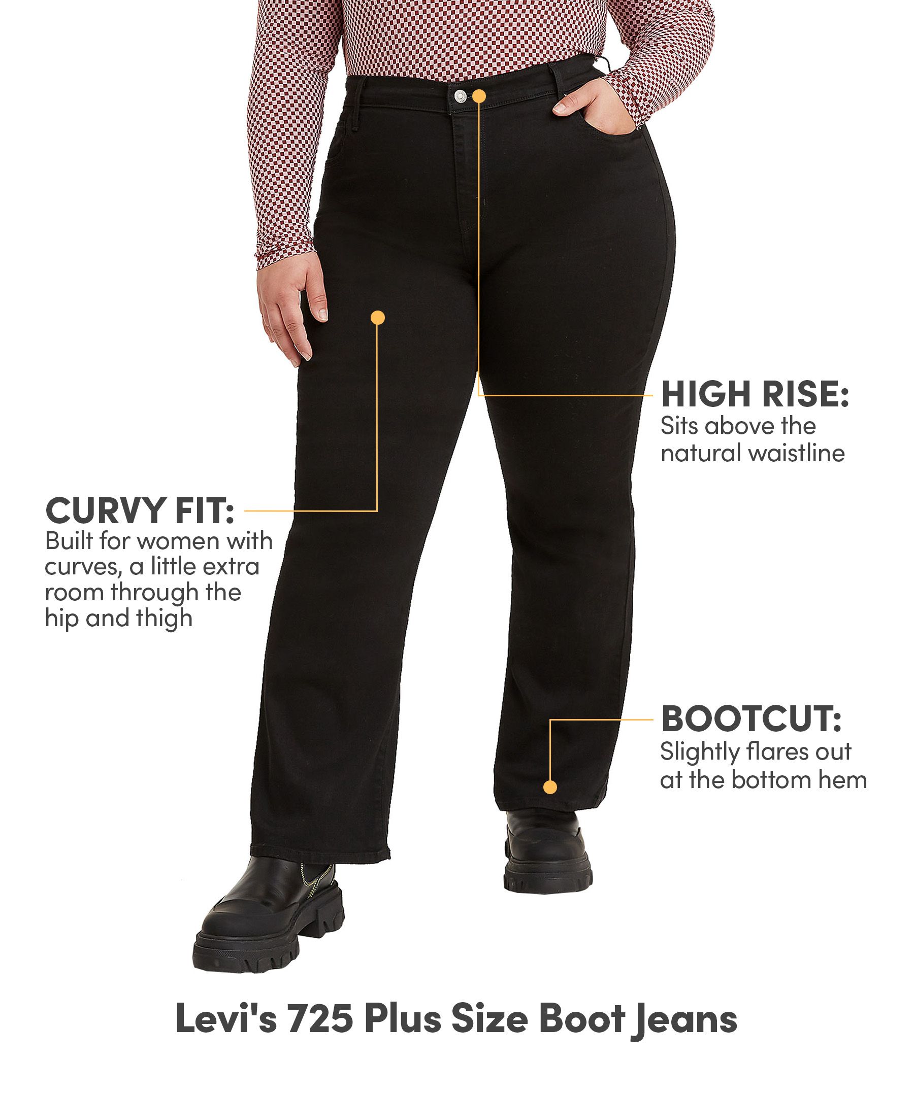 Levi's Women's 725 High Rise Bootcut Jeans - Plus Size