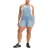 Salopette courte en jean rétro pour femme, Levi's - Grandes tailles Front_Angled_Left