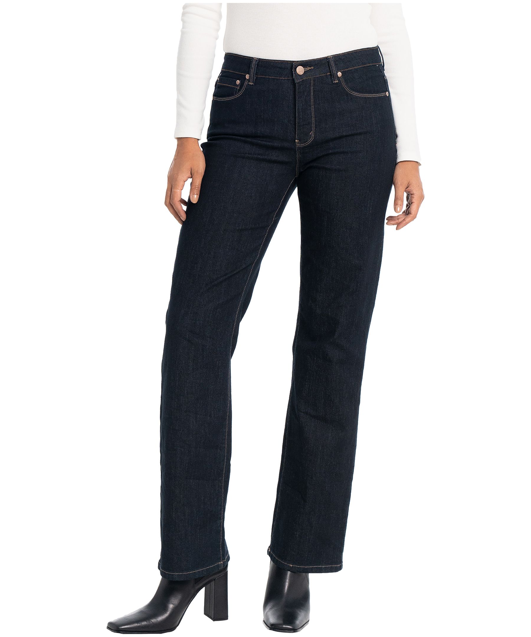 Jean moulant Lois à taille mi-haute pour femmes, Georgia