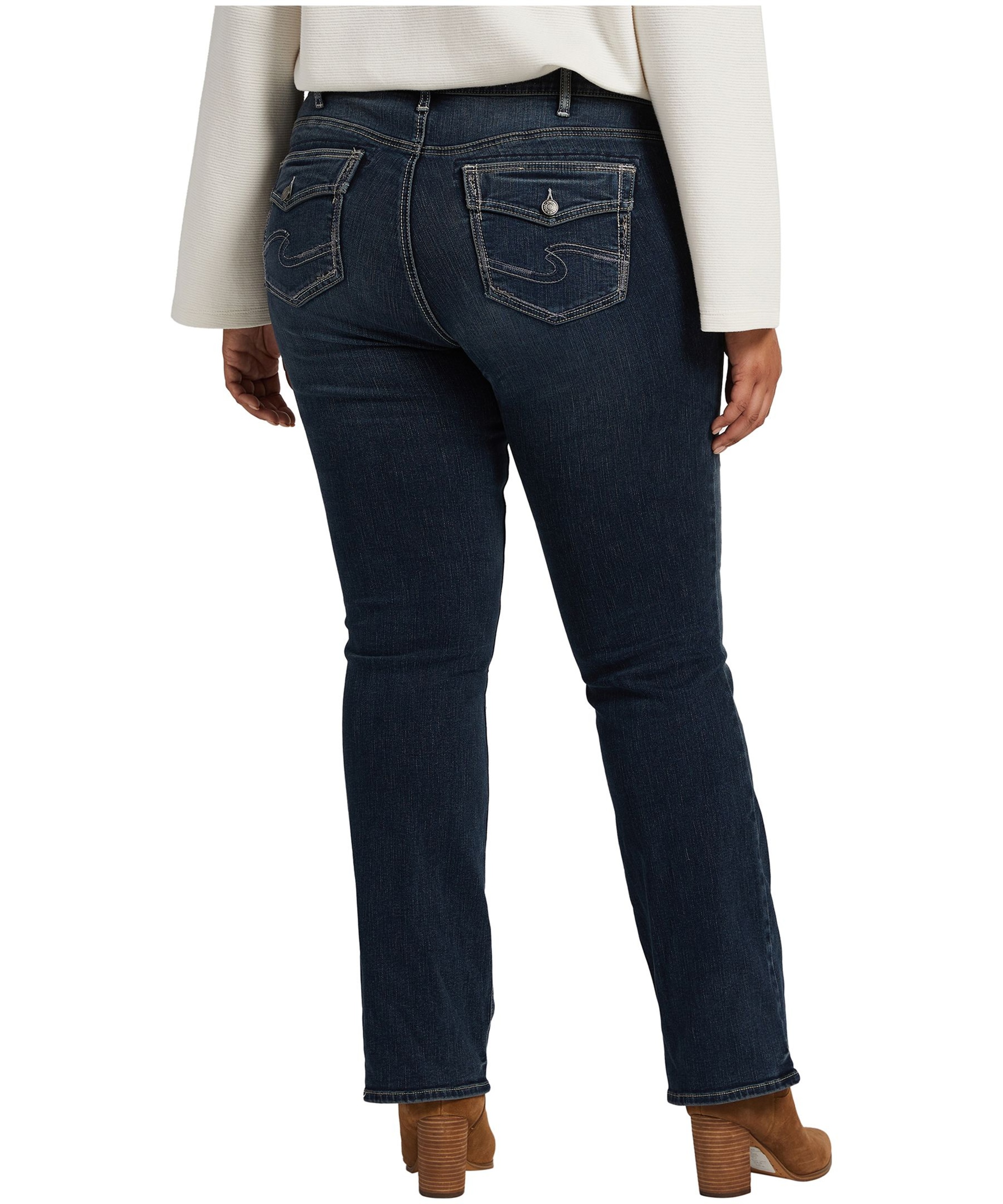 Silver Jeans Avery High Rise Slim Bootcut Jeans Plus Size - Search By Inseam