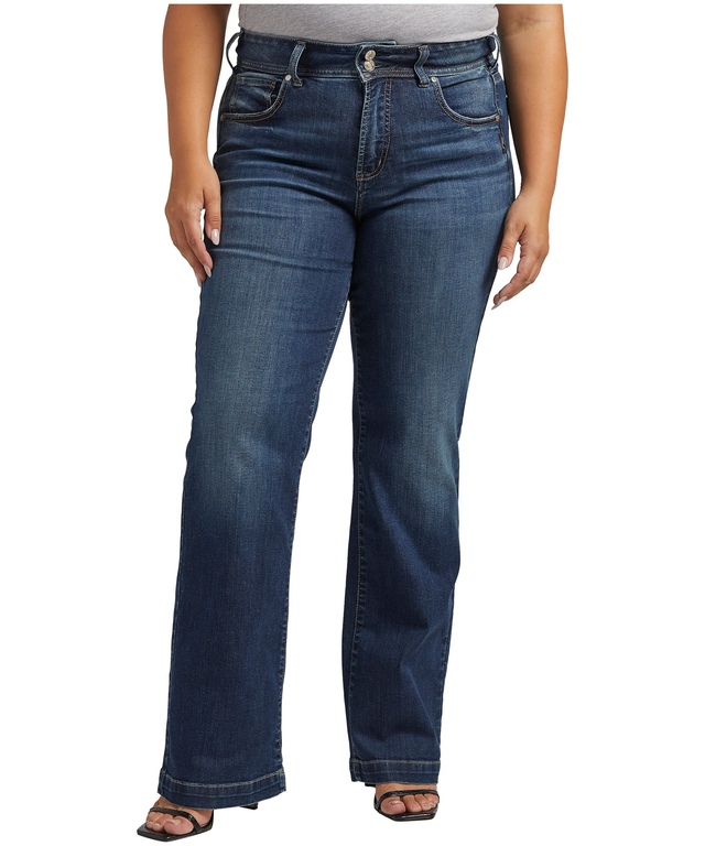 Silver Women's Avery High Rise Trouser Jeans Plus Size