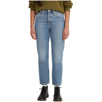 Jean court à jambe droite et à taille haute pour femmes, Levi's, 501 Front_Flat