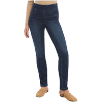 Jean à jambe large et à taille haute pour femmes, Lois, Erika Front_Flat