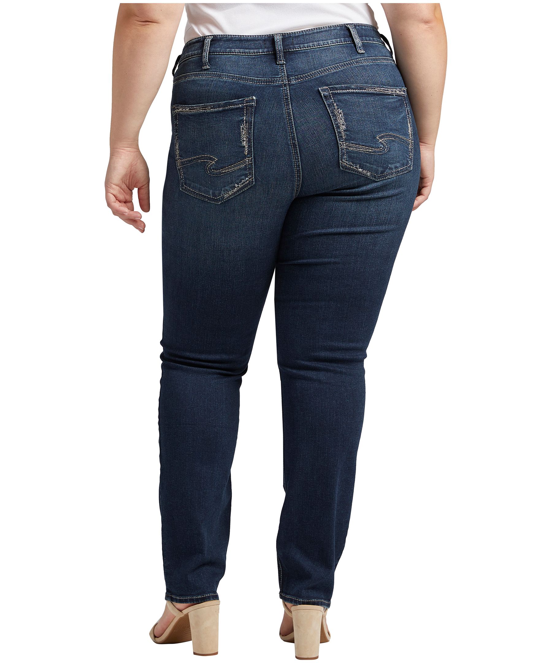 Silver Women's Avery High Rise Straight Jeans Plus Size Mark's