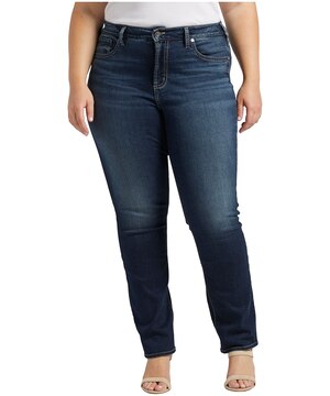 Silver Women's Avery High Rise Straight Jeans Plus Size