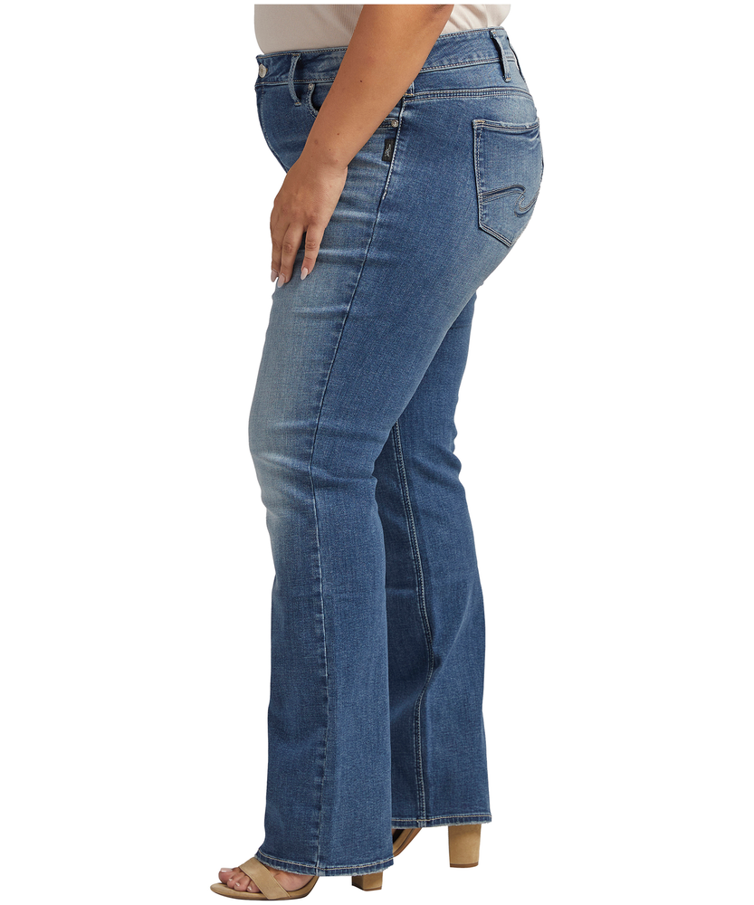 Silver Women s Elyse Mid Rise Slim Leg Jeans Plus Size Marks