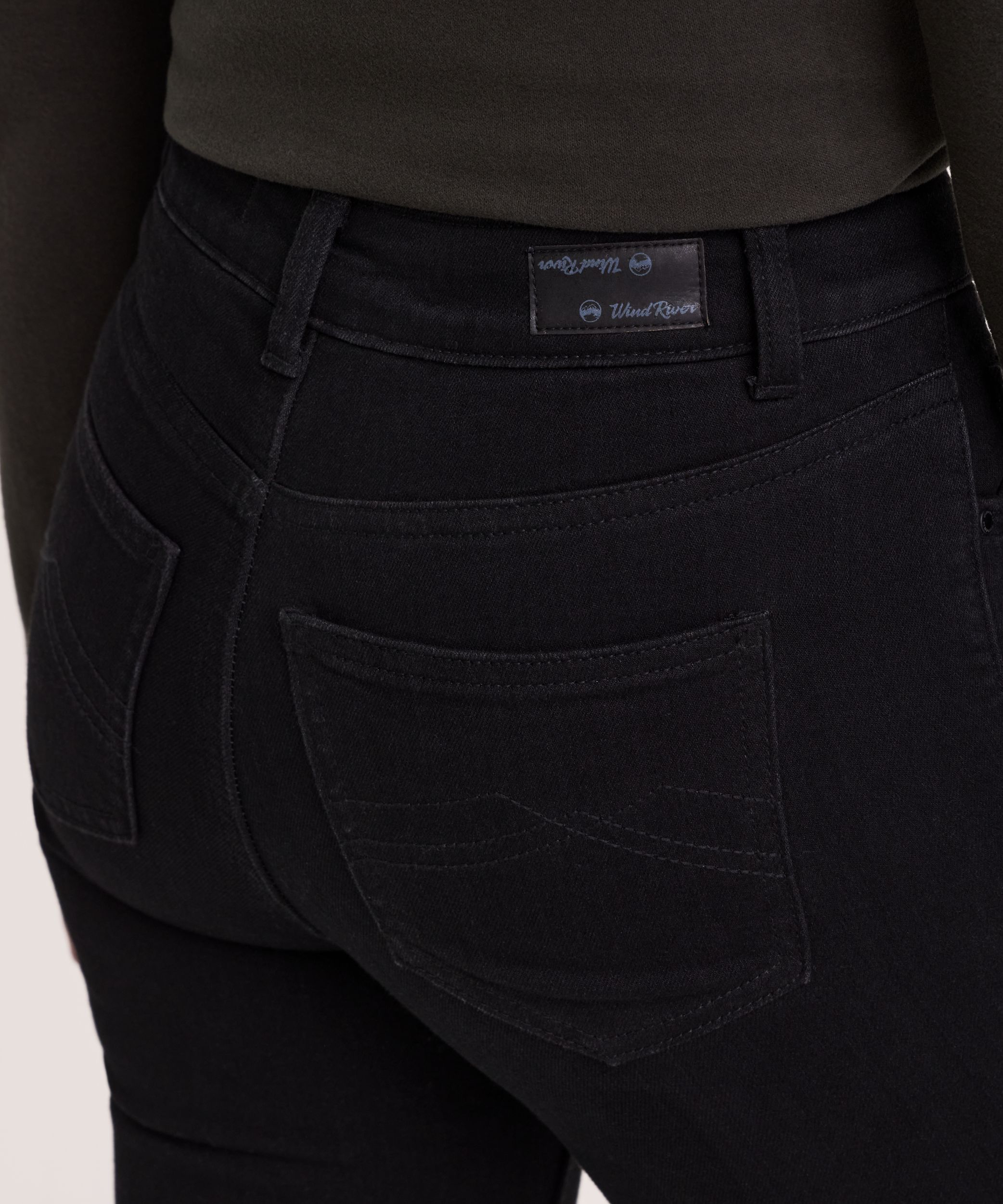 Jean à jambe droite et taille haute doublé avec T-MAX HEAT pour femmes, WindRiver