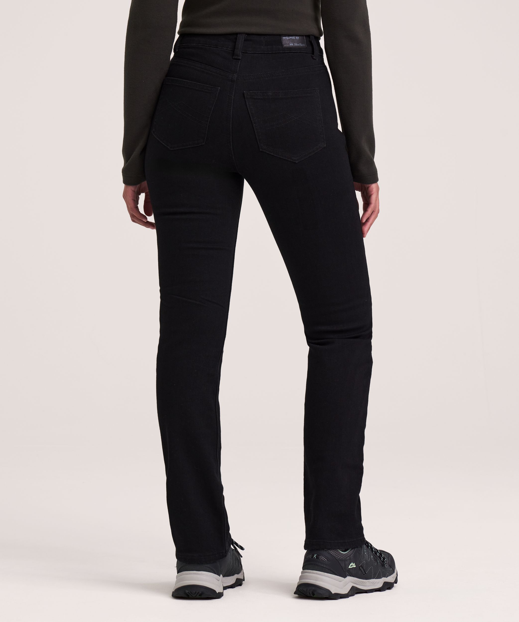 Jean à jambe droite et taille haute doublé avec T-MAX HEAT pour femmes, WindRiver