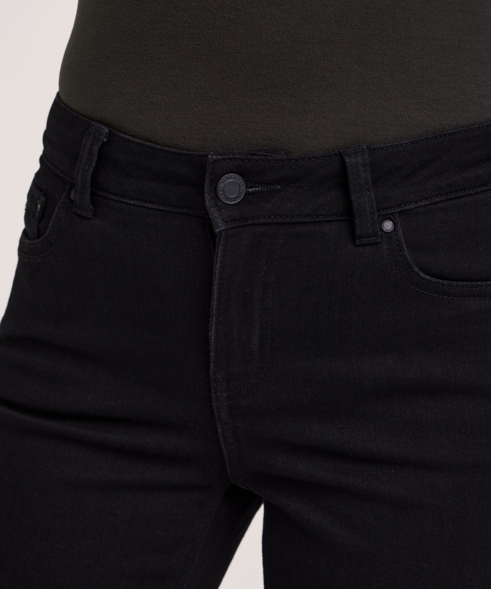 WindRiver Women's T-MAX Heat Curvy Fit Straight Leg Lined Jeans