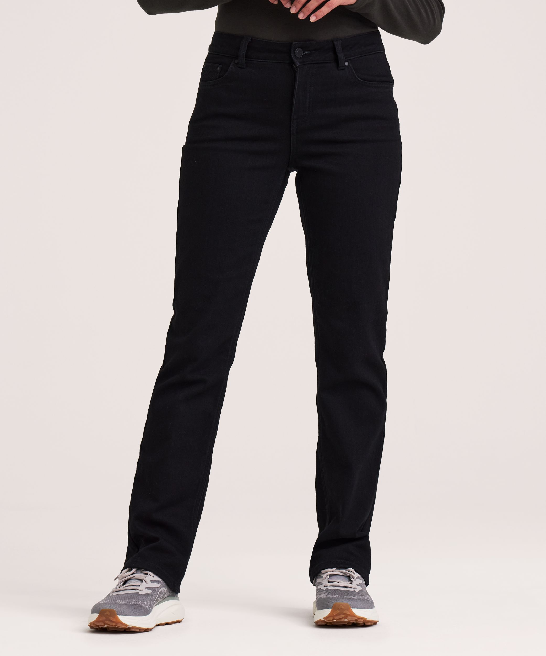 WindRiver Women's T-MAX Heat Curvy Fit Straight Leg Lined Jeans