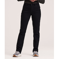 WindRiver Women's T-MAX Heat Curvy Fit Straight Leg Lined Jeans Front_Flat