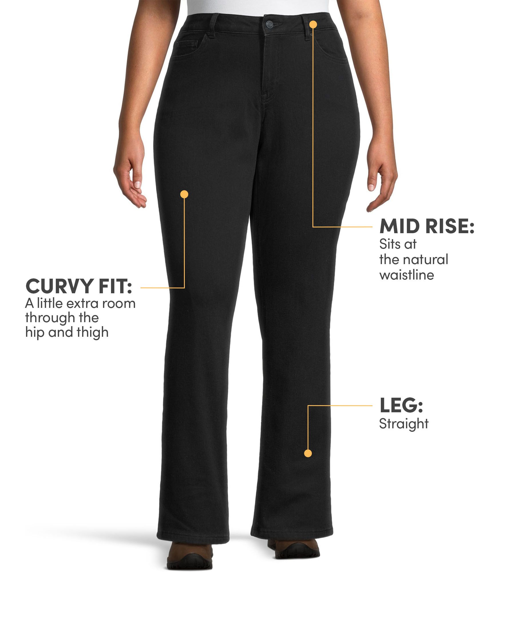 WindRiver Women's T-MAX Heat Curvy Fit Straight Leg Lined Jeans