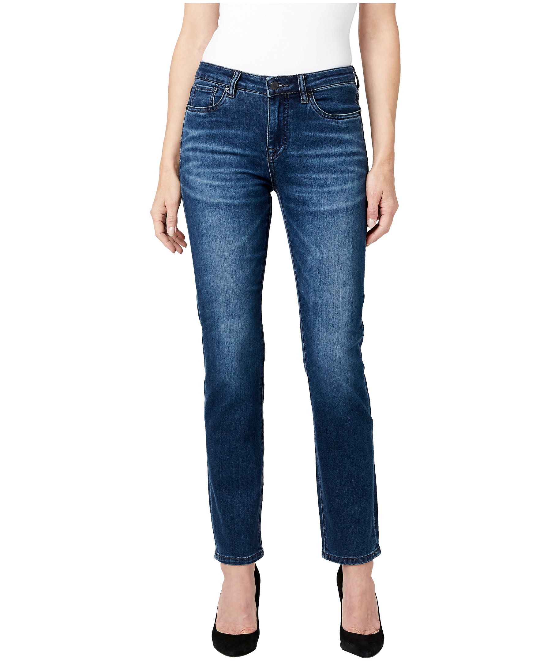 Jean étroit à taille mi-basse pour femmes, Carrie, Buffalo