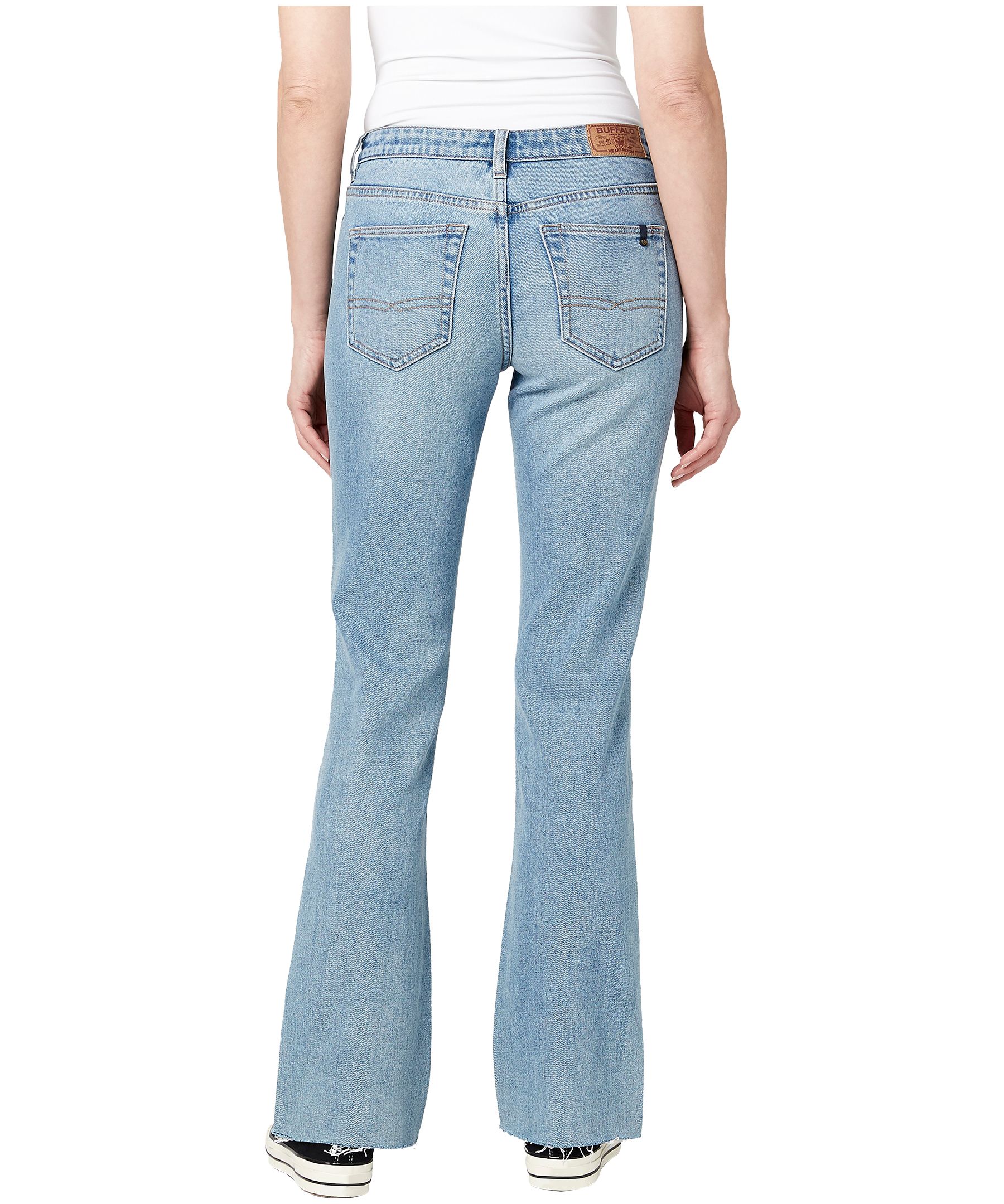 Jean semi-évasé à taille mi-basse pour femmes, Buffalo, Queen