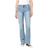 Jean semi-évasé à taille mi-basse pour femmes, Buffalo, Queen Front_Flat