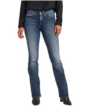Silver Women's Suki Curvy Fit Mid Rise Bootcut Jeans