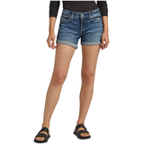 Silver Women's Britt Curvy Fit Low-Rise Jean Shorts Front_Flat