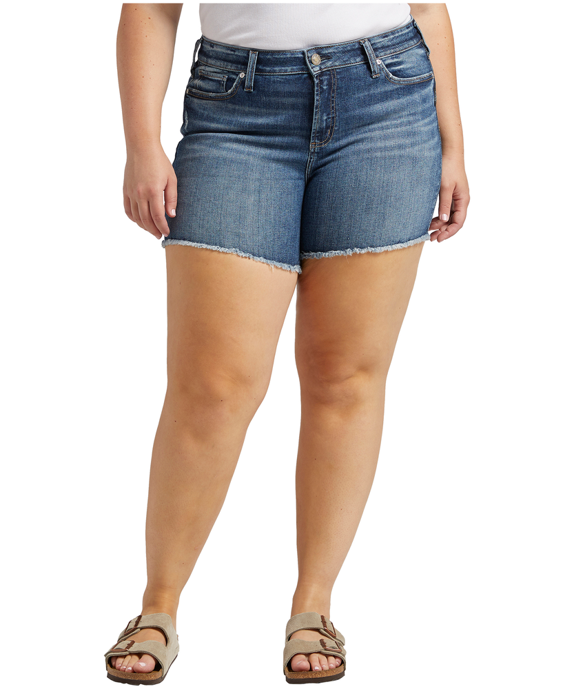 Denim shorts on sale plus size