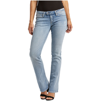 Silver Women's Tuesday Low Rise Slim Bootcut Jeans Front_Flat