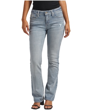 Silver Women's Elyse Mid Rise Slim Bootcut Jeans