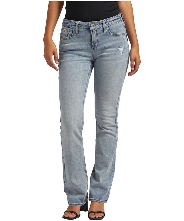Silver Women's Elyse Mid Rise Slim Bootcut Jeans